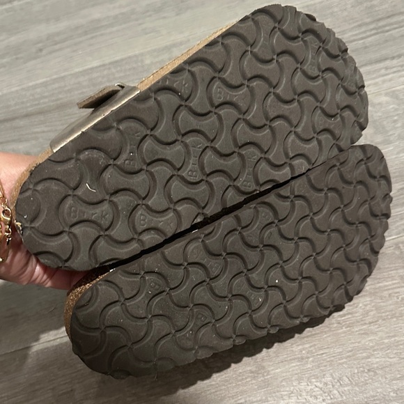 Birkenstock Metallic Brown Women's Slippers - Picture 2 of 4